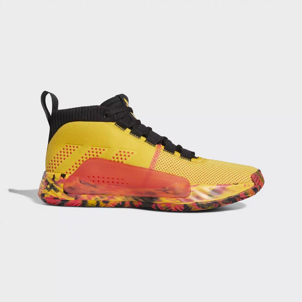 Adidas Dame 5 Tenis De Basketball Dorados Para Hombre (MX-37542)